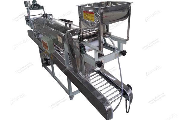 Automatic rice noodle making and cutting machine 